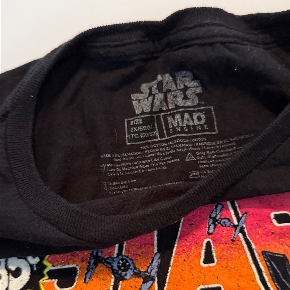 Star Wars Black Tee with Colorful Graphic - Short Sleeve - Picture 3 of 7